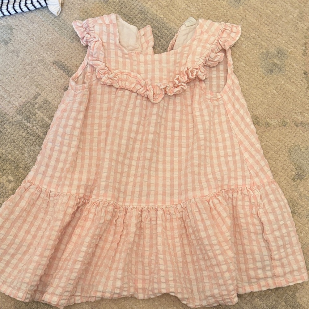 Pink Gingham Kids Dress